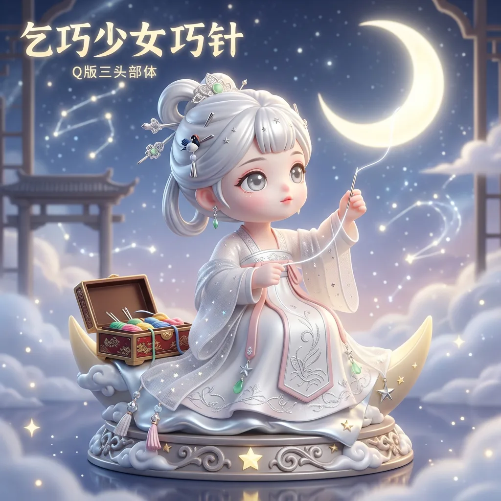 七夕·乞巧穿针 · 巧针