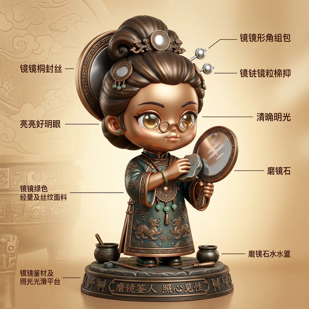铜镜·磨光鉴人 · 镜磨